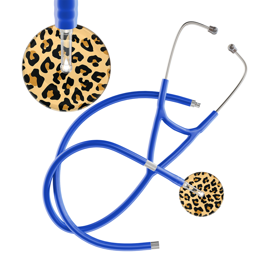 Leopard Pattern Cardiology Stethoscope - Leopard Print