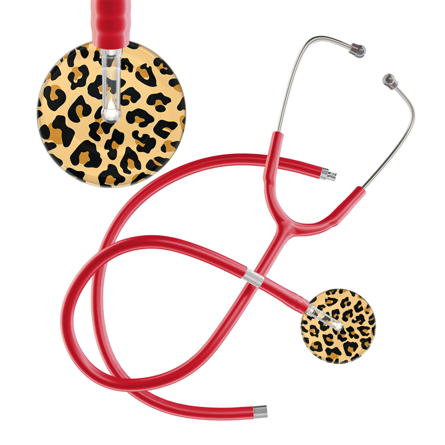 Leopard Pattern Stethoscope - Leopard Print
