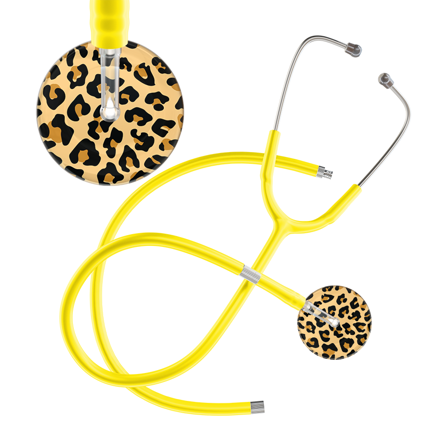 Leopard Pattern Stethoscope - Leopard Print