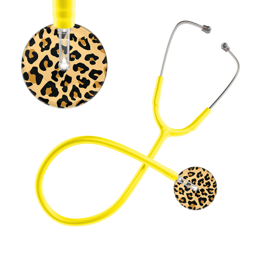 Leopard Pattern Stethoscope - Leopard Print