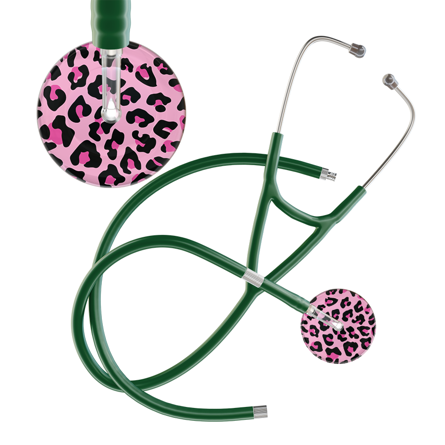 Leopard Pattern Cardiology Stethoscope - Leopard Print