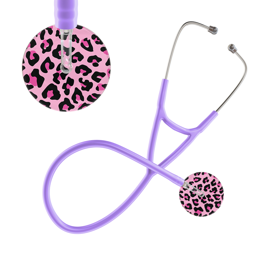 Leopard Pattern Cardiology Stethoscope - Leopard Print
