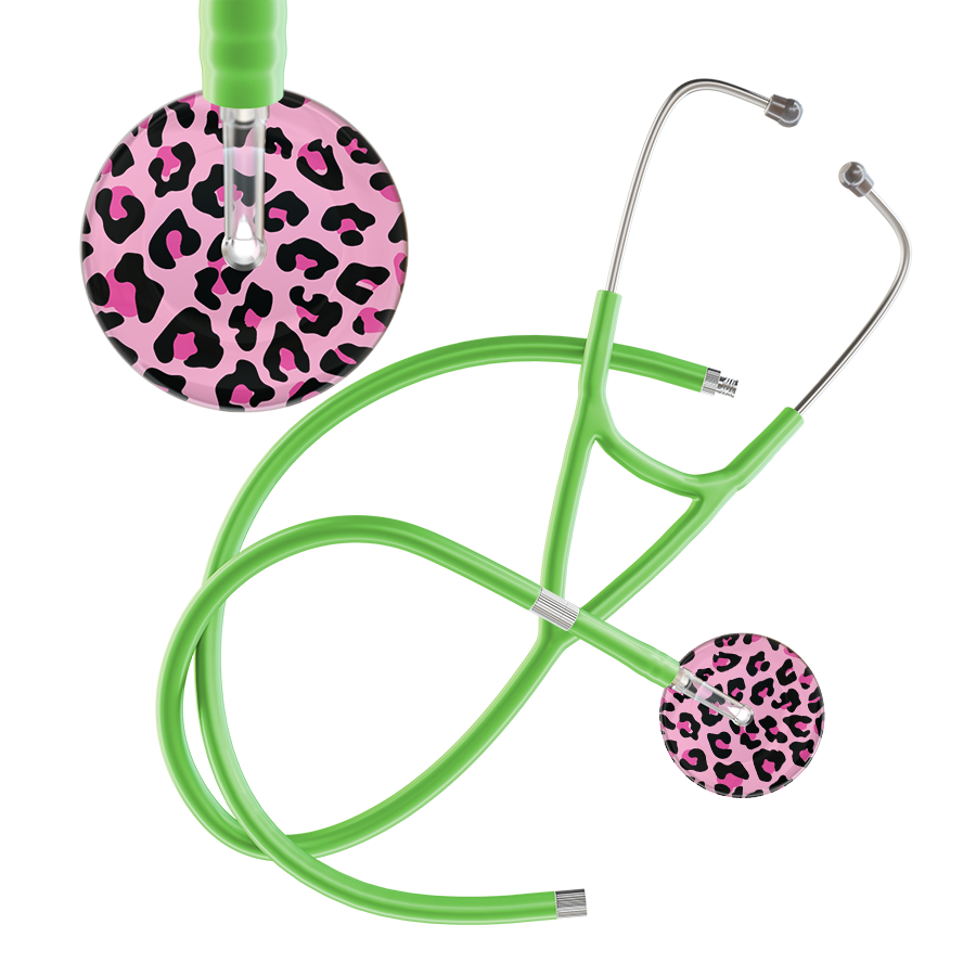 Leopard Pattern Cardiology Stethoscope - Leopard Print