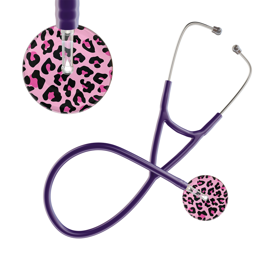Leopard Pattern Cardiology Stethoscope - Leopard Print