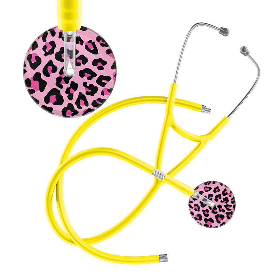 Leopard Pattern Cardiology Stethoscope - Leopard Print
