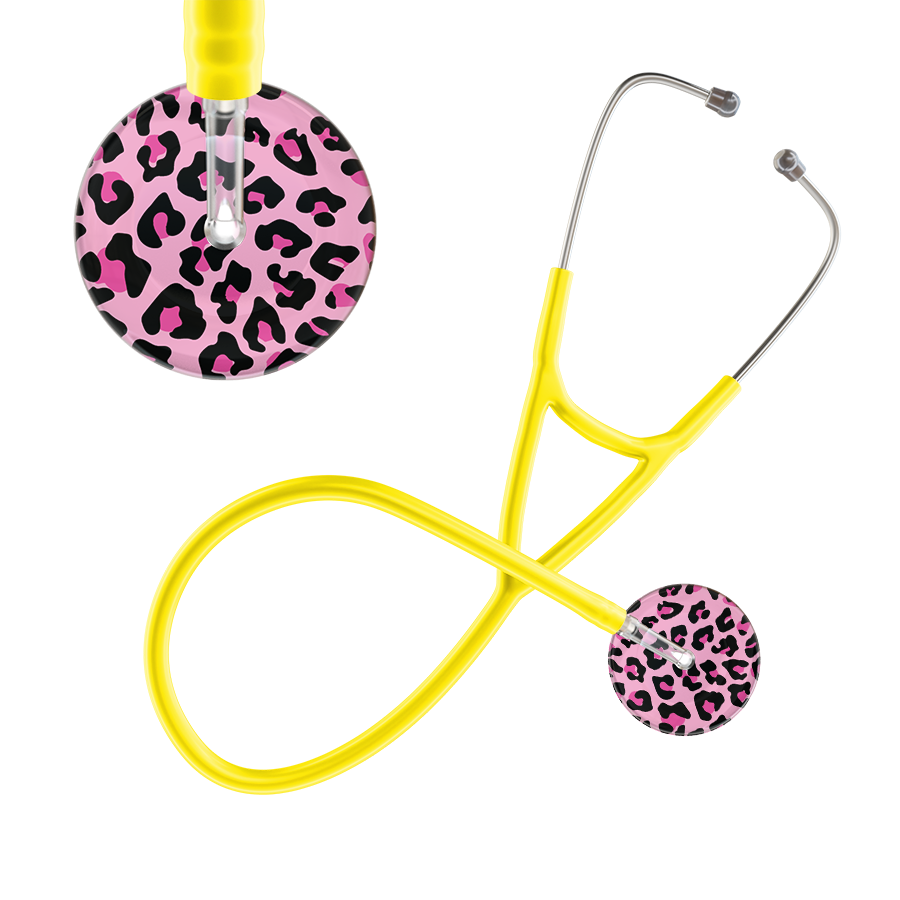 Leopard Pattern Cardiology Stethoscope - Leopard Print