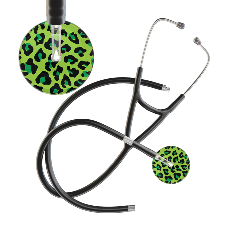 Leopard Pattern Cardiology Stethoscope - Leopard Print