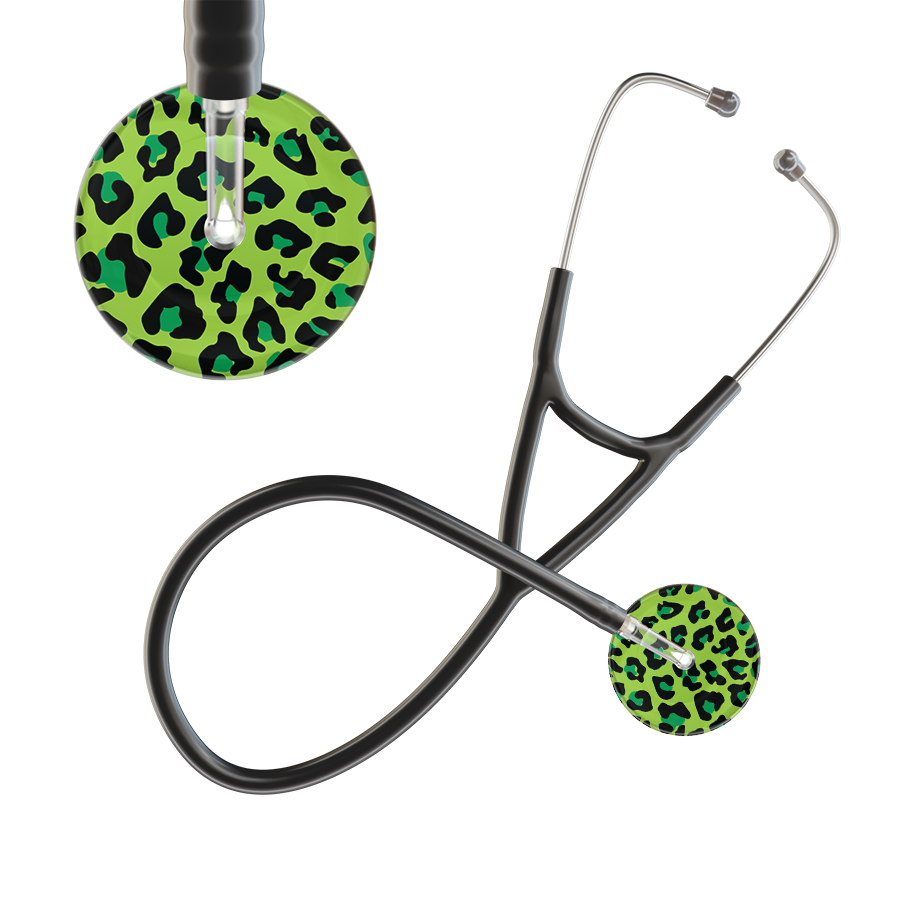 Leopard Pattern Cardiology Stethoscope - Leopard Print