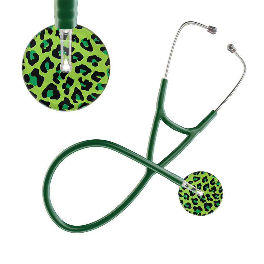 Leopard Pattern Cardiology Stethoscope - Leopard Print