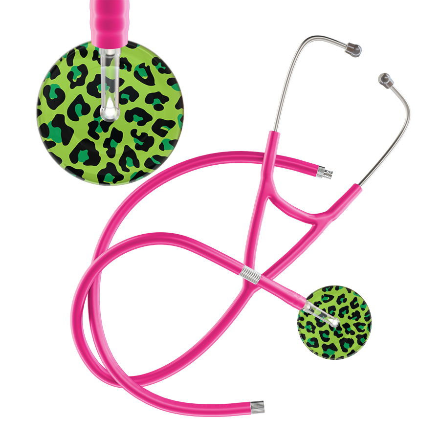 Leopard Pattern Cardiology Stethoscope - Leopard Print