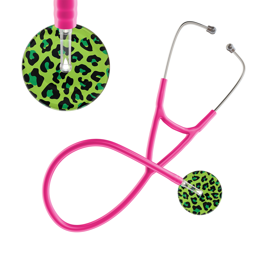 Leopard Pattern Cardiology Stethoscope - Leopard Print