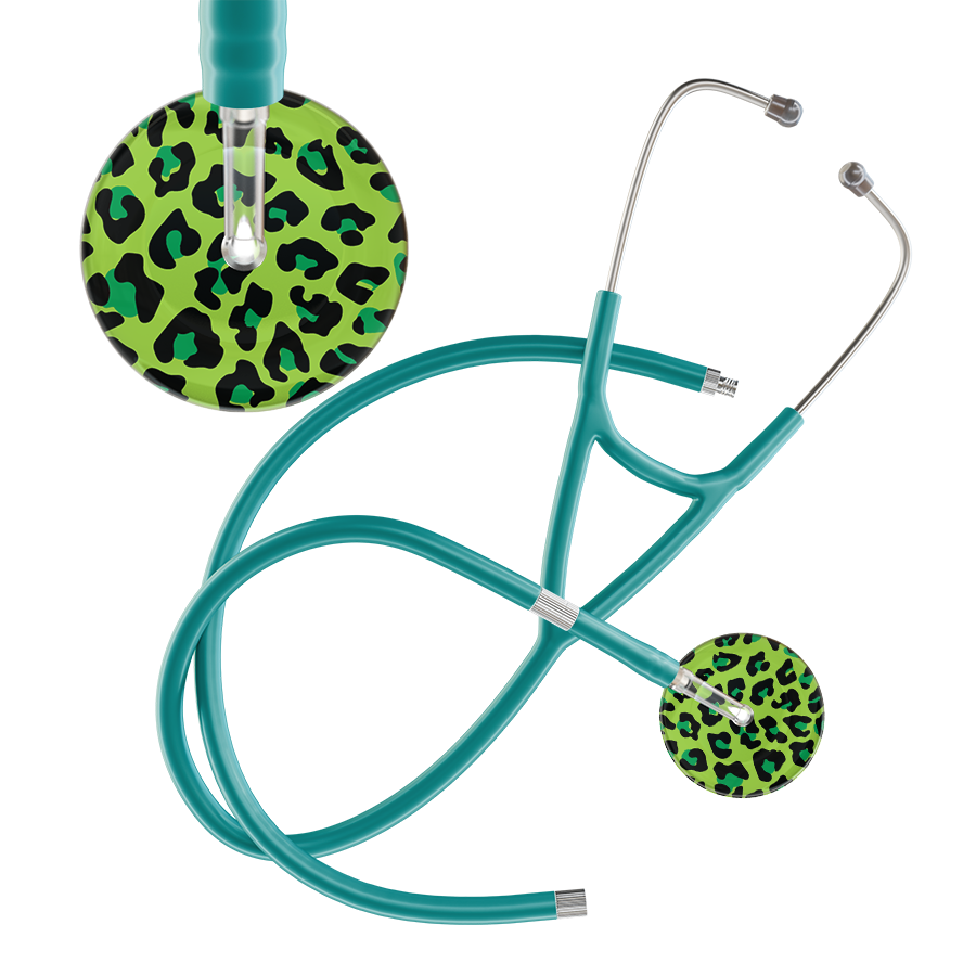 Leopard Pattern Cardiology Stethoscope - Leopard Print