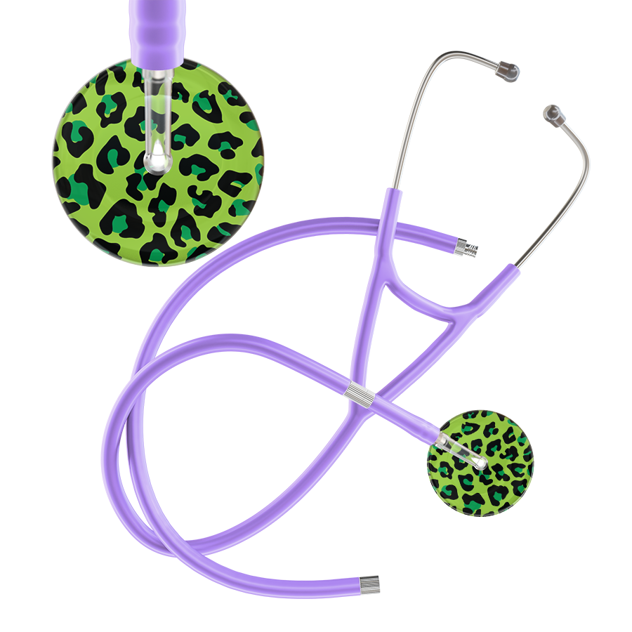 Leopard Pattern Cardiology Stethoscope - Leopard Print