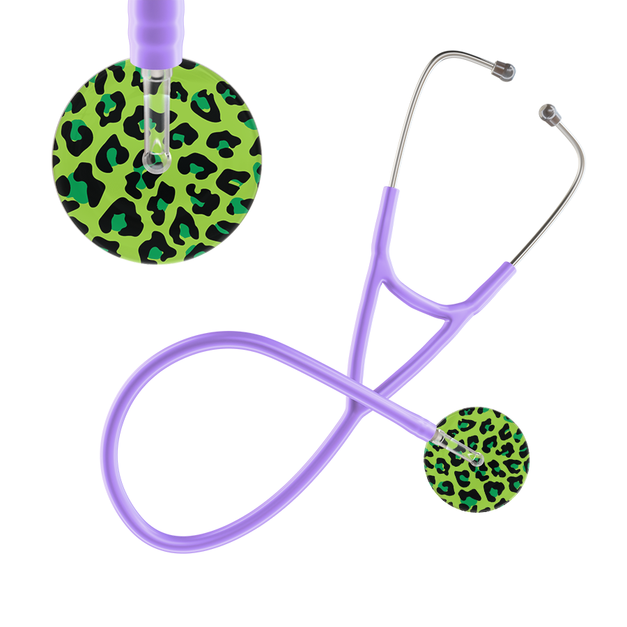 Leopard Pattern Cardiology Stethoscope - Leopard Print