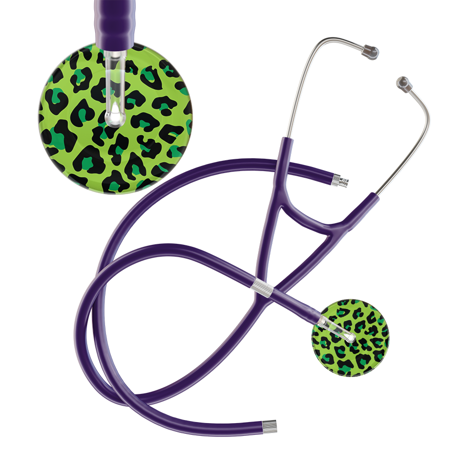 Leopard Pattern Cardiology Stethoscope - Leopard Print