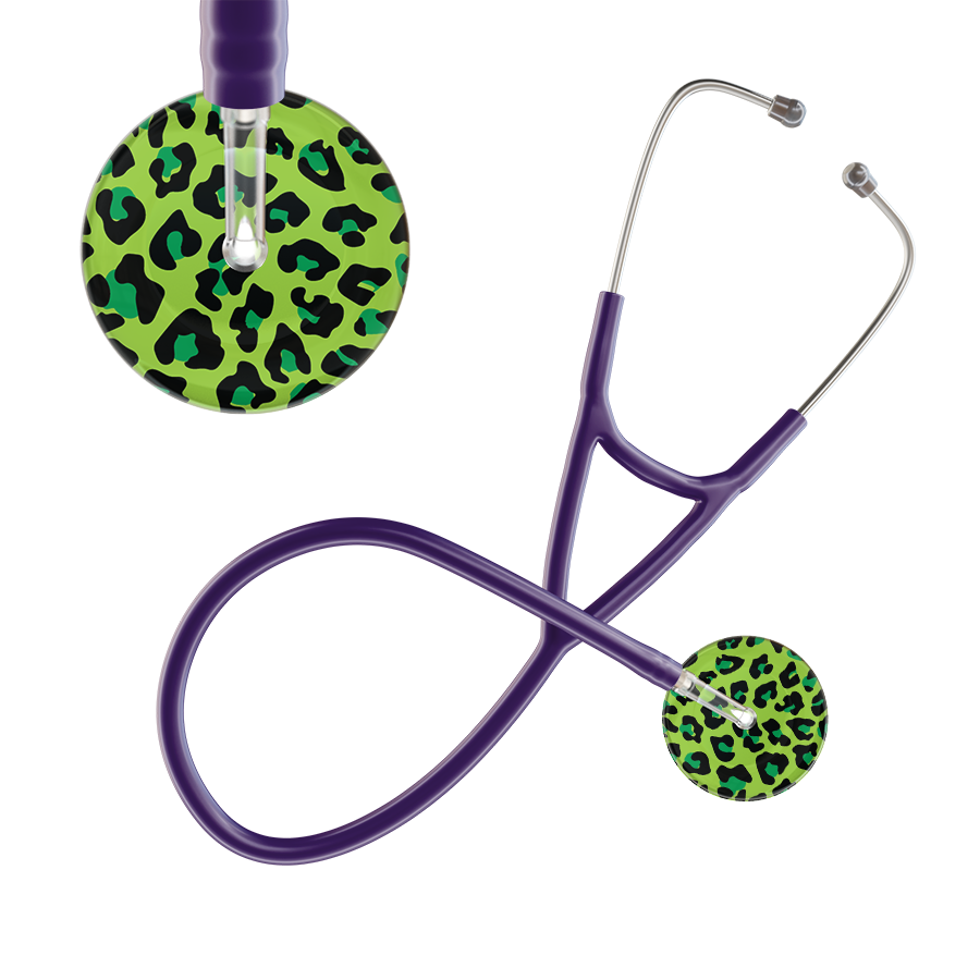 Leopard Pattern Cardiology Stethoscope - Leopard Print