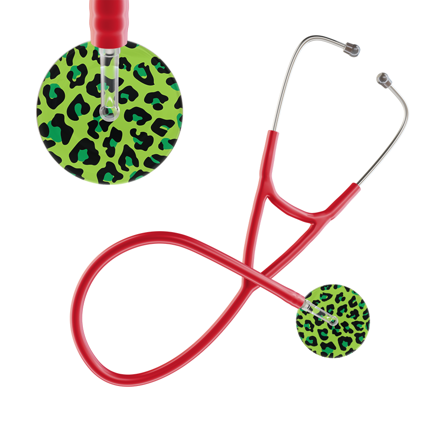 Leopard Pattern Cardiology Stethoscope - Leopard Print