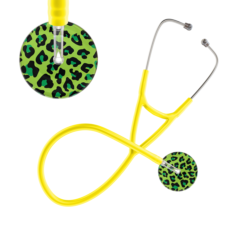 Leopard Pattern Cardiology Stethoscope - Leopard Print