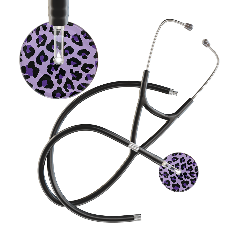 Leopard Pattern Cardiology Stethoscope - Leopard Print