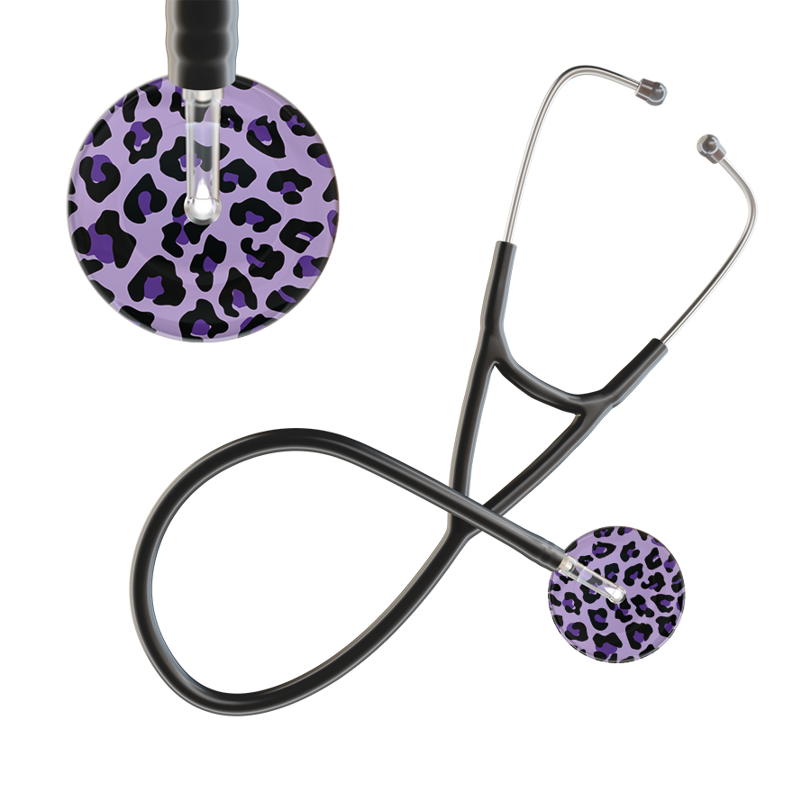 Leopard Pattern Cardiology Stethoscope - Leopard Print