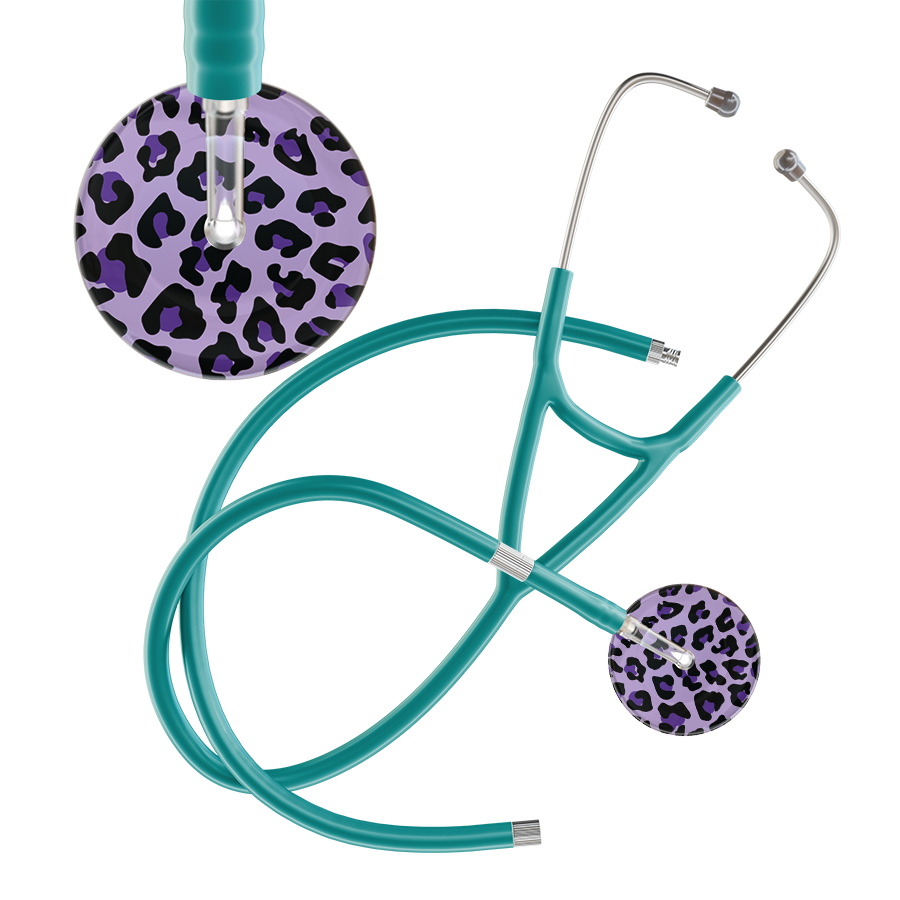 Leopard Pattern Cardiology Stethoscope - Leopard Print