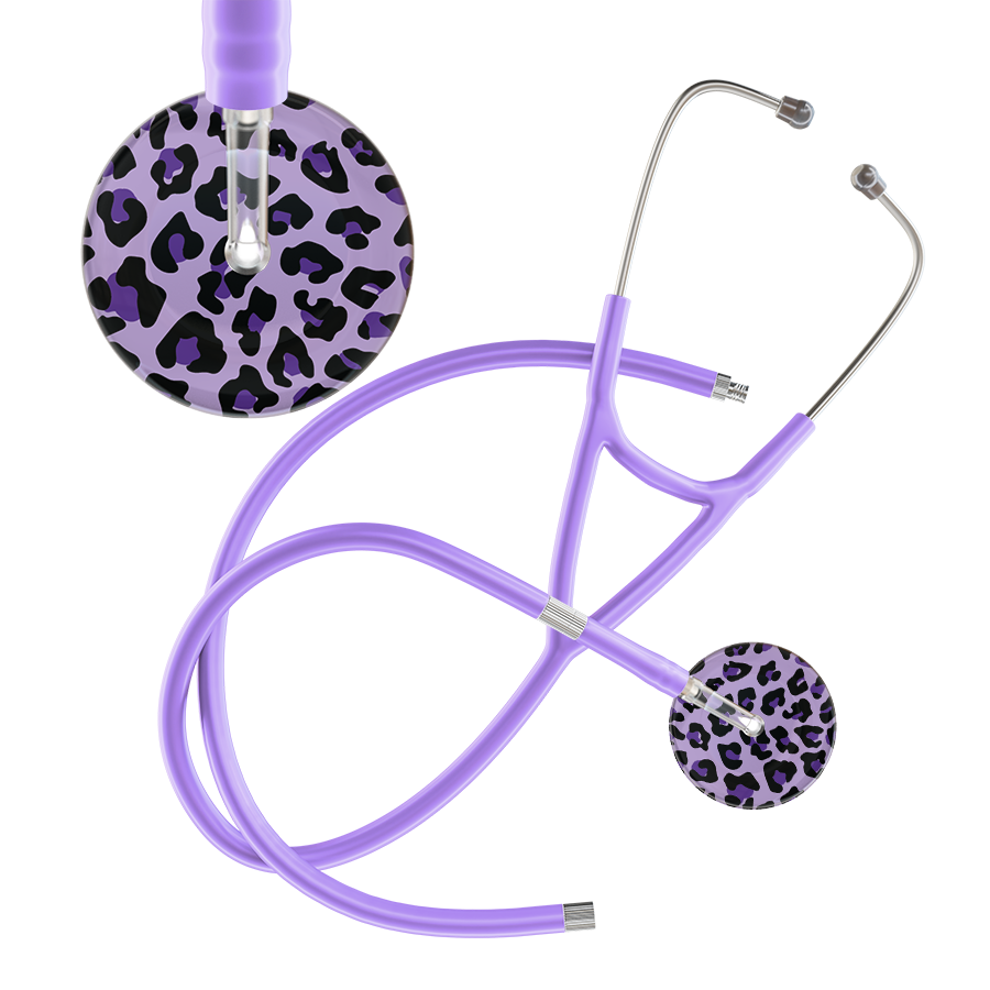 Leopard Pattern Cardiology Stethoscope - Leopard Print