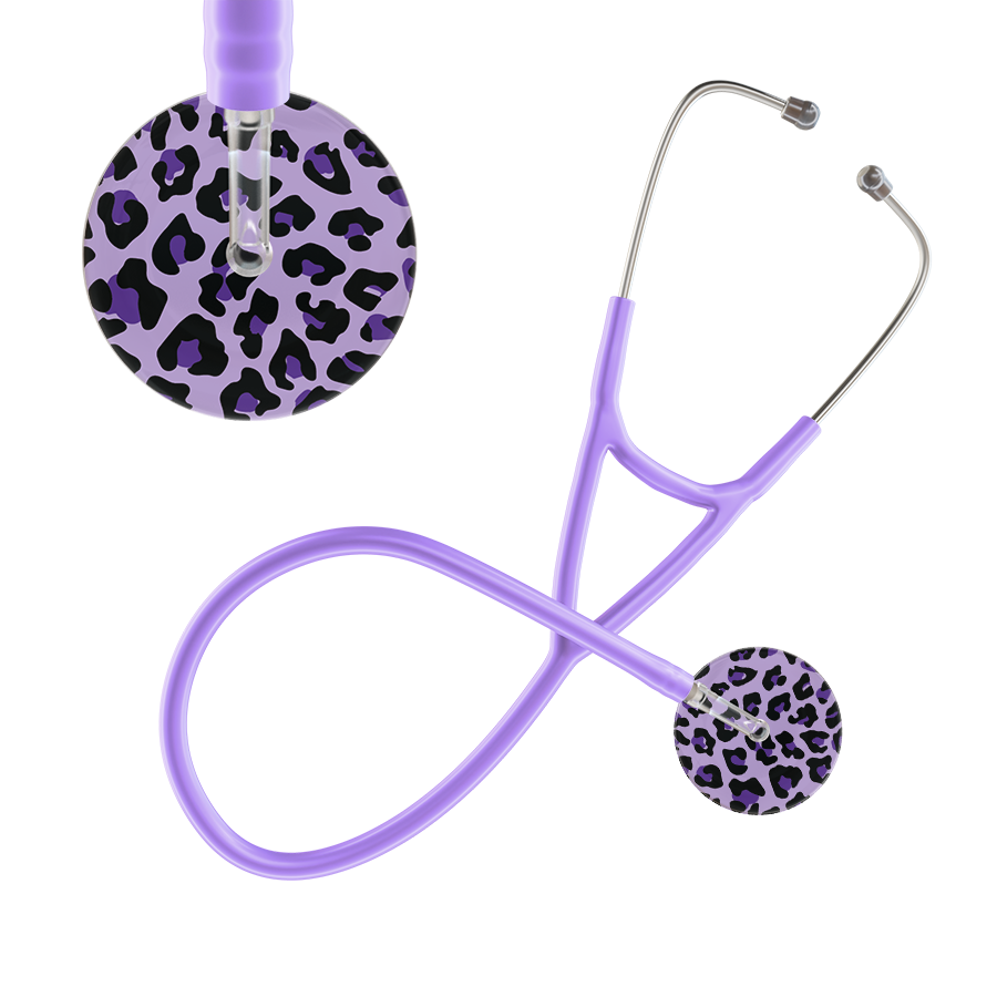 Leopard Pattern Cardiology Stethoscope - Leopard Print