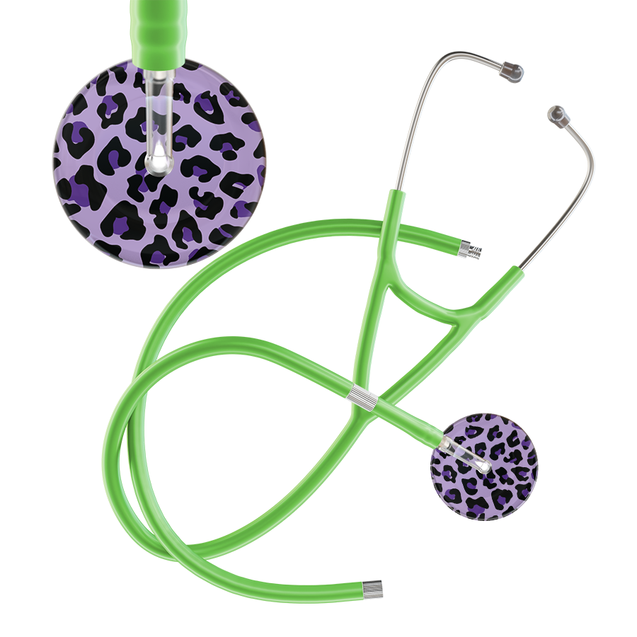 Leopard Pattern Cardiology Stethoscope - Leopard Print