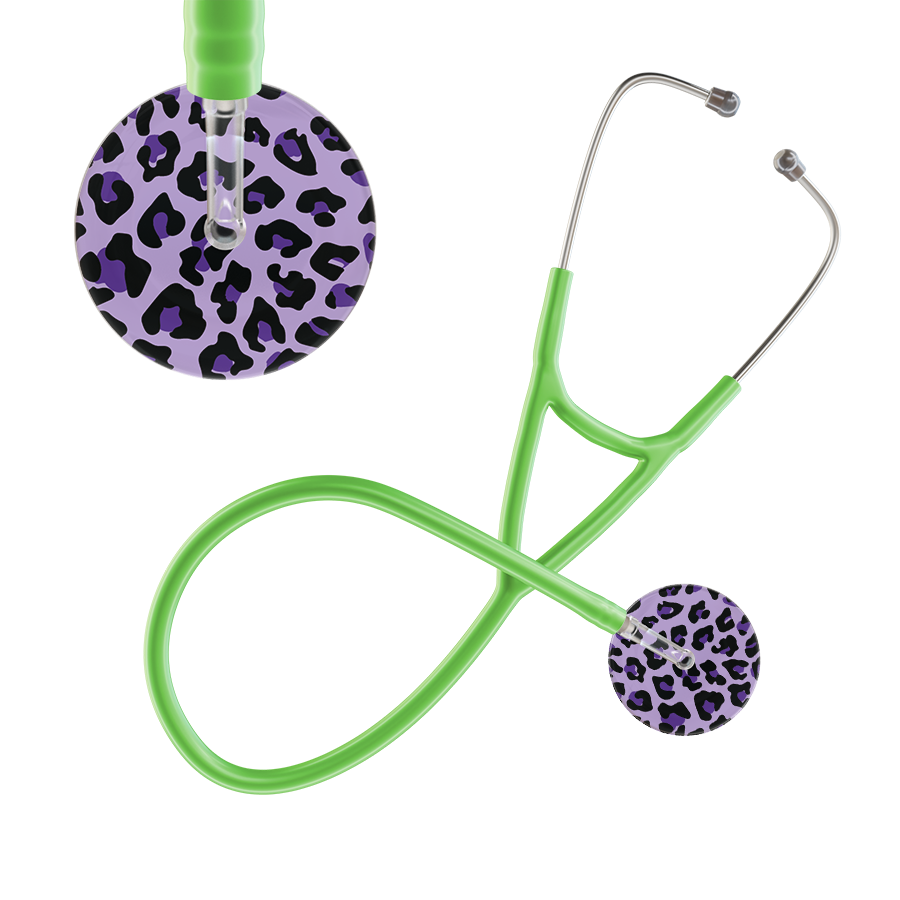 Leopard Pattern Cardiology Stethoscope - Leopard Print
