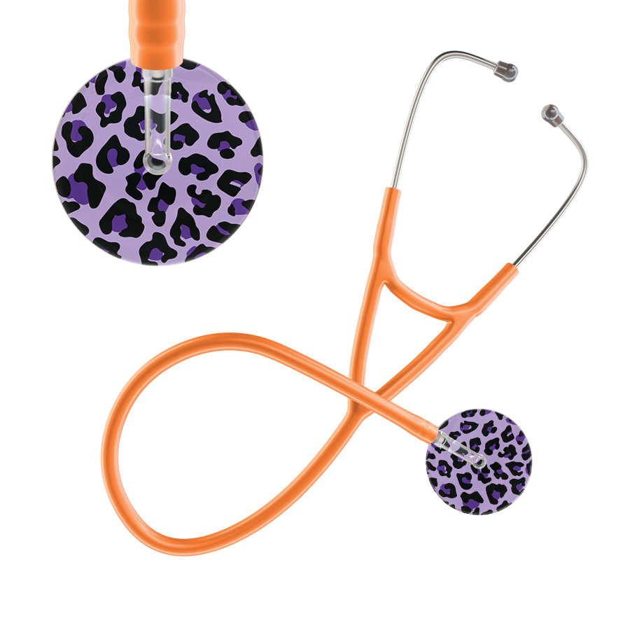 Leopard Pattern Cardiology Stethoscope - Leopard Print