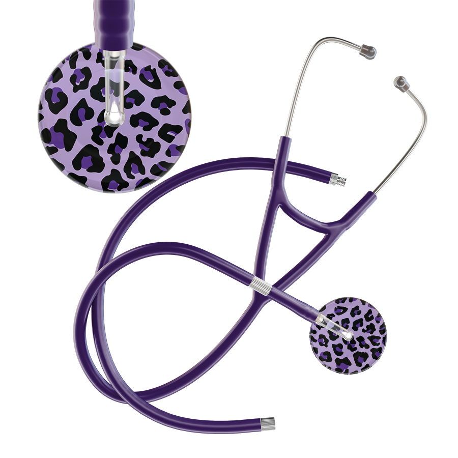 Leopard Pattern Cardiology Stethoscope - Leopard Print