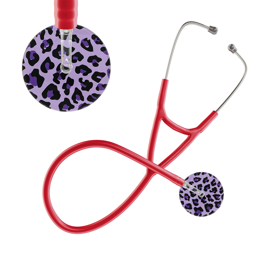 Leopard Pattern Cardiology Stethoscope - Leopard Print
