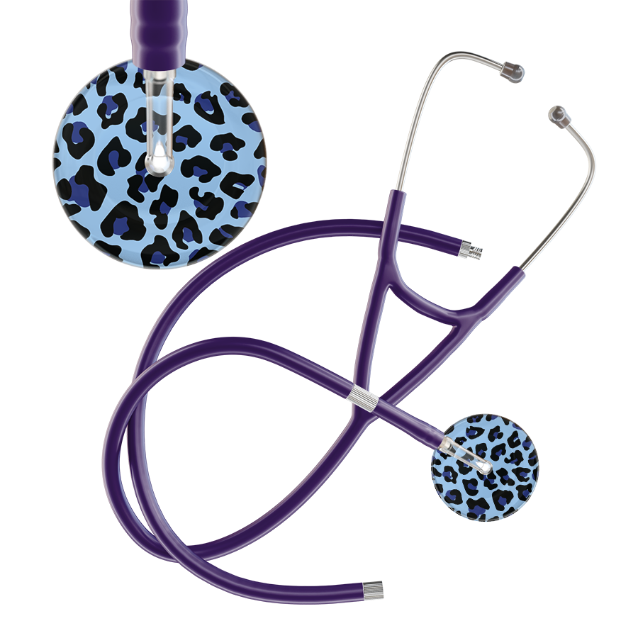 Leopard Pattern Cardiology Stethoscope - Leopard Print