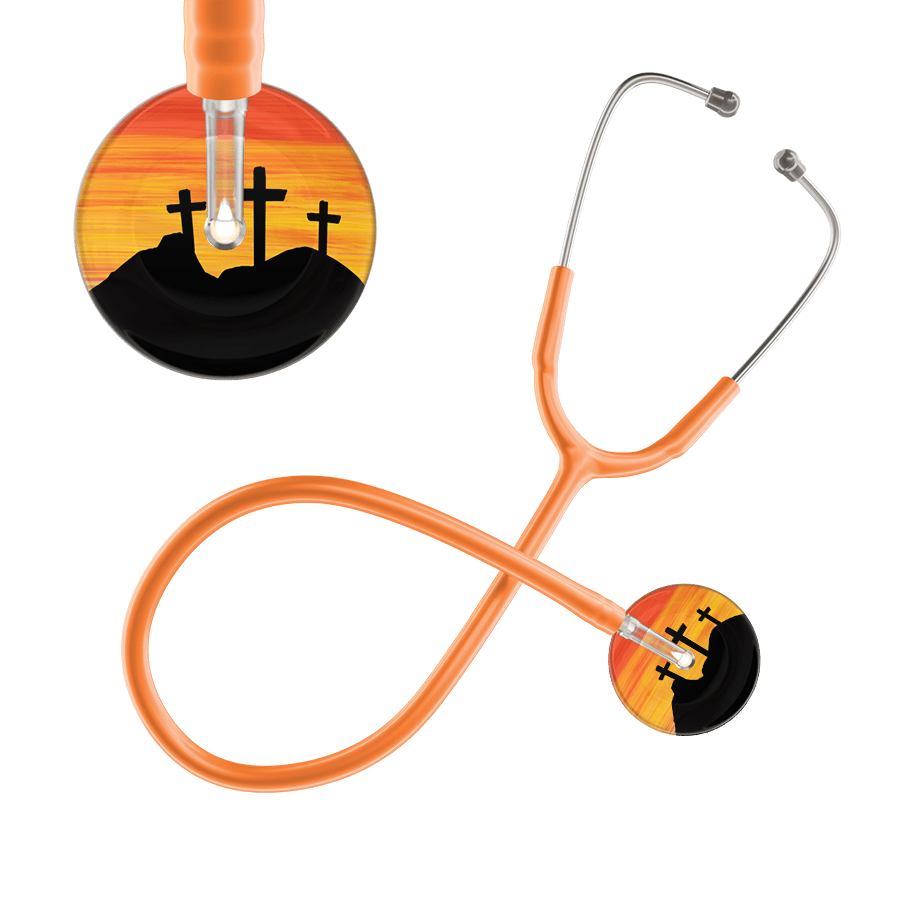 Ultrascope Single Stethoscope 3 Crosses Orange / Adult / Orange 3 Crosses Stethoscope