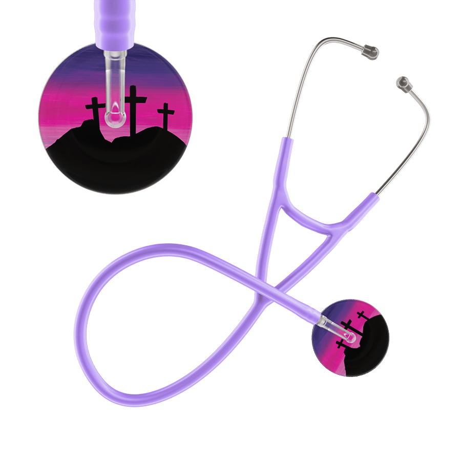 Ultrascope Single Stethoscope 3 Crosses Purple / Adult / Lavender 3 Crosses Cardiology Stethoscope