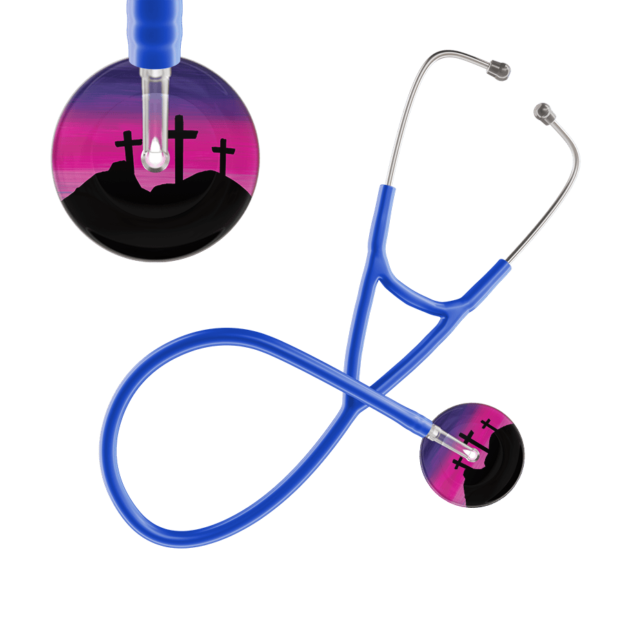 Ultrascope Single Stethoscope 3 Crosses Purple / Adult / Royal Blue 3 Crosses Cardiology Stethoscope