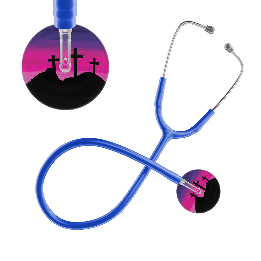 Ultrascope Single Stethoscope 3 Crosses Purple / Adult / Royal Blue 3 Crosses Stethoscope