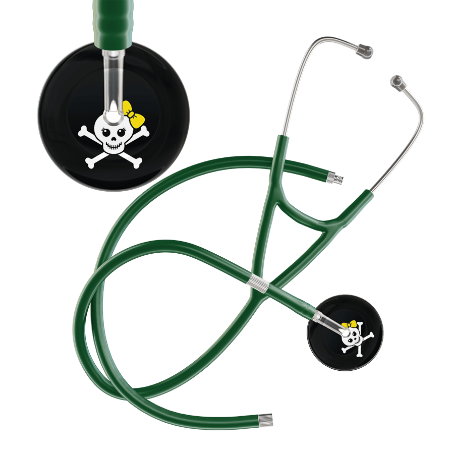 Ultrascope Single Stethoscope Cute Skull Cardiology Stethoscope