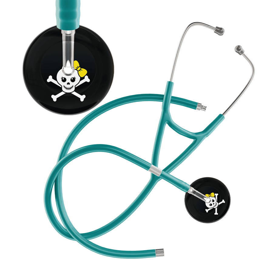 Ultrascope Single Stethoscope Cute Skull Cardiology Stethoscope