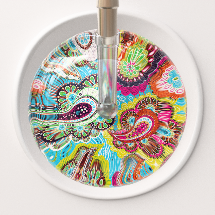 Ultrascope Stethoscope Head Paisley Blue Pattern / Adult Paisley Pattern Stethoscope Head