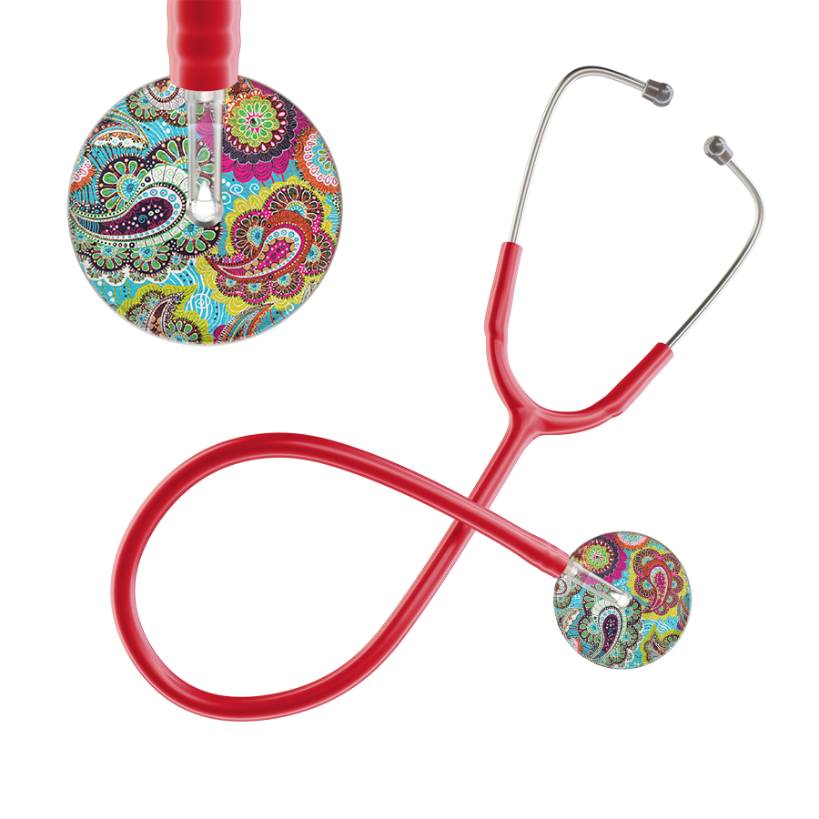Ultrascope Single Stethoscope Paisley Blue Pattern / Adult / Red Paisley Pattern Stethoscope