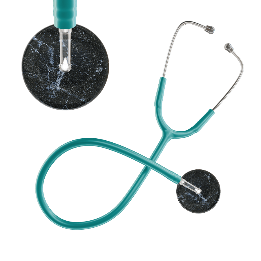 Ultrascope Single Stethoscope Black Marble / Adult / Jade Marble Stethoscope