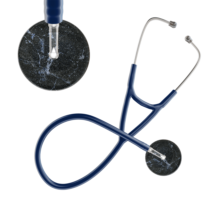 Ultrascope Single Stethoscope Black Marble / Adult / Navy Marble Cardiology Stethoscope