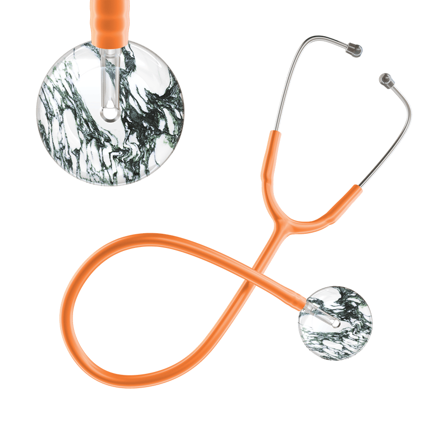 Ultrascope Single Stethoscope Multi Color Marble / Adult / Orange Marble Stethoscope