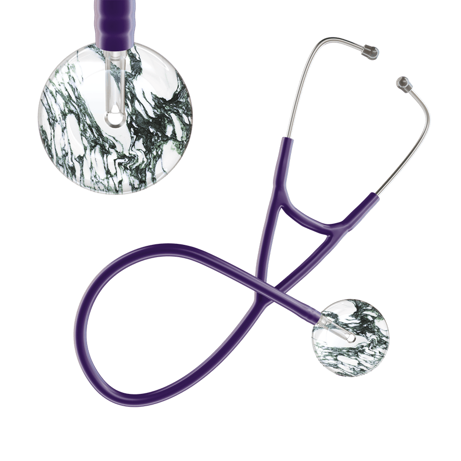 Ultrascope Single Stethoscope Multi Color Marble / Adult / Purple Marble Cardiology Stethoscope