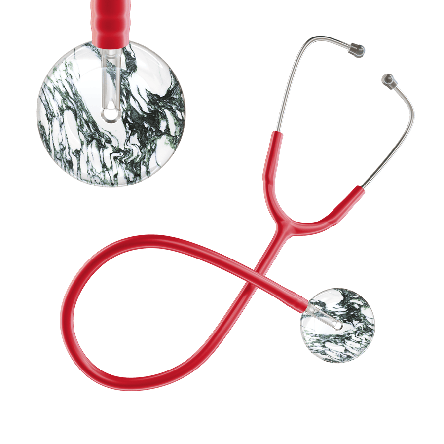 Ultrascope Single Stethoscope Multi Color Marble / Adult / Red Marble Stethoscope
