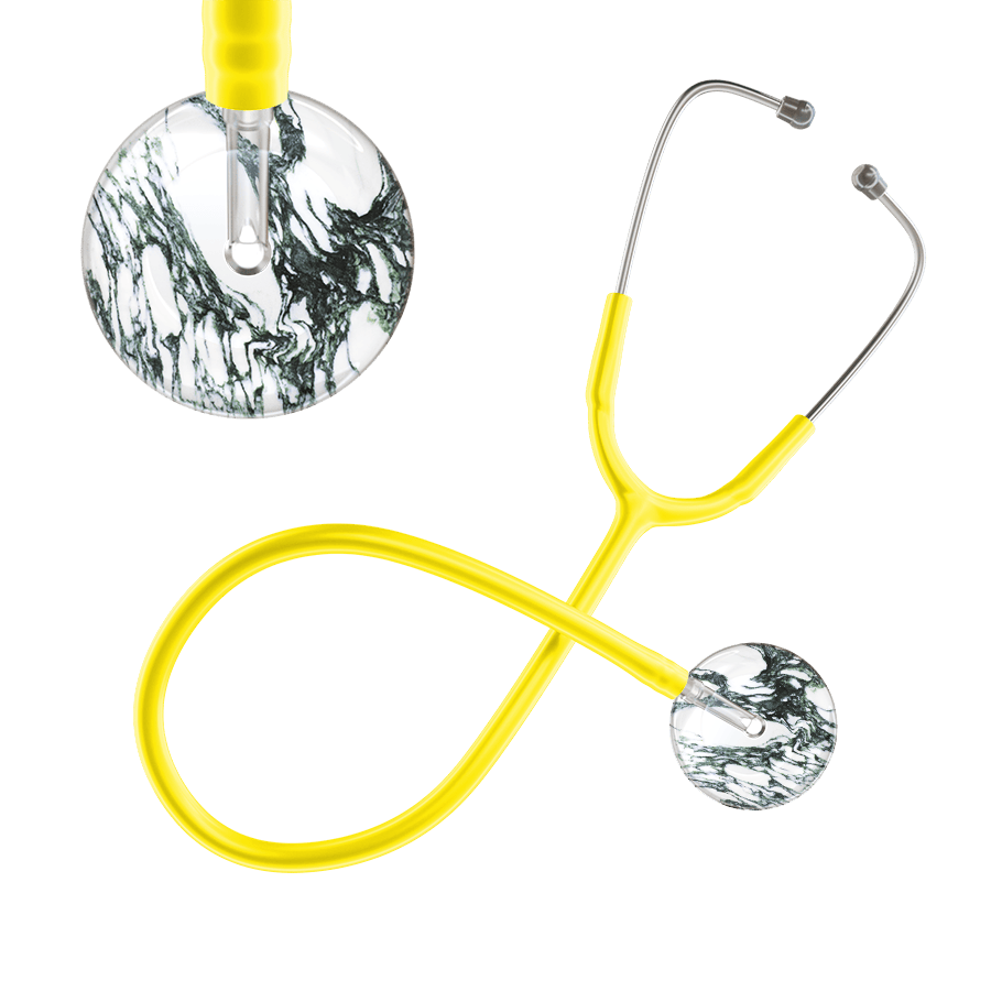 Ultrascope Single Stethoscope Multi Color Marble / Adult / Yellow Marble Stethoscope