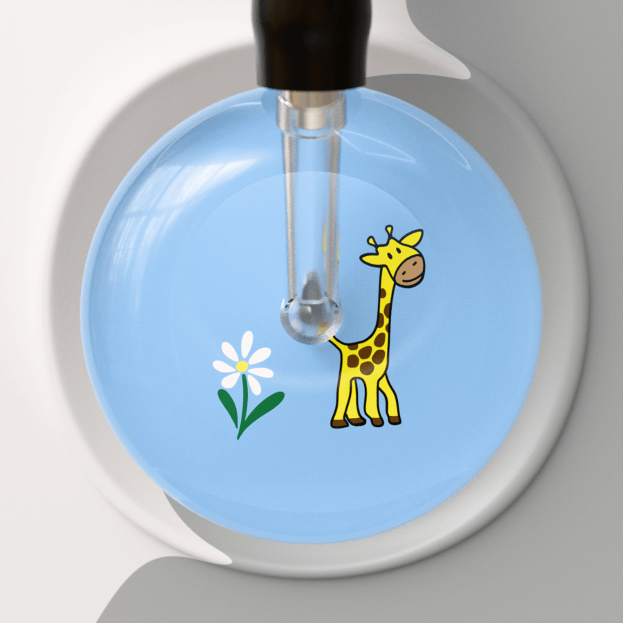 Giraffe &amp; Flower Stethoscope - Vintage Design