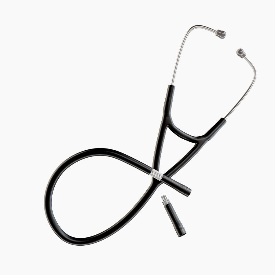 Ultrascope Stethoscope Tubing Cardiology / Duo Stethoscope Black Tubing Set