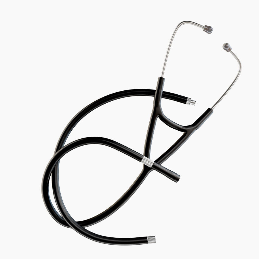 Ultrascope Stethoscope Tubing Cardiology / Extended Stethoscope Black Tubing Set